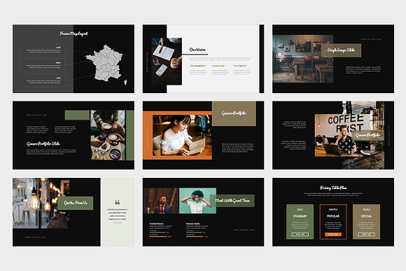 Gevaro : Coffee Shop Powerpoint in PowerPoint Templates - product preview 11
