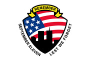 9-11 World Trade Center AmericanFlag