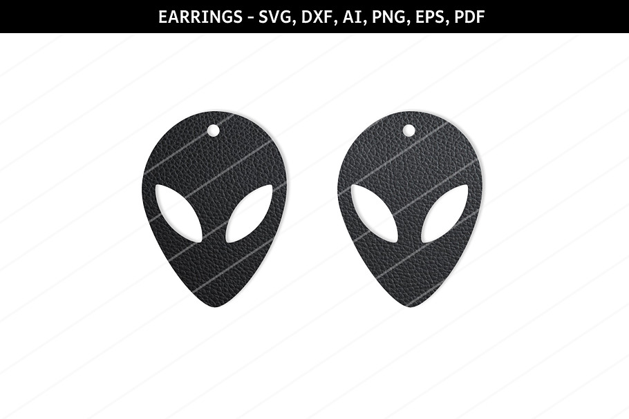 Alien Earrings svg,UFO svg,Alien svg in Patterns - product preview 8