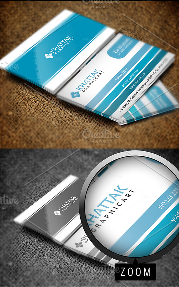 Khattak Business Card in Business Card Templates - product preview 1