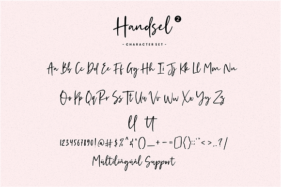 Handsel - Handwritten Font in Script Fonts - product preview 11