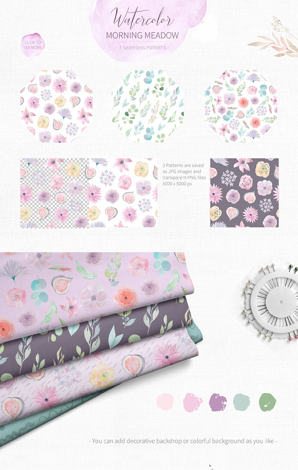 Watercolor Spring BUNDLE 10 in 1 in Graphics - product preview 29