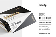 Hardboard box mockup / 160x90x260 mm