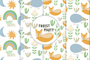 Vector Set with Funny Forest Friends