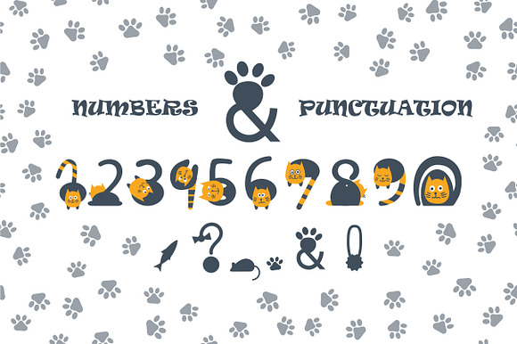 Cats cute OTF color font in Cute Fonts - product preview 2