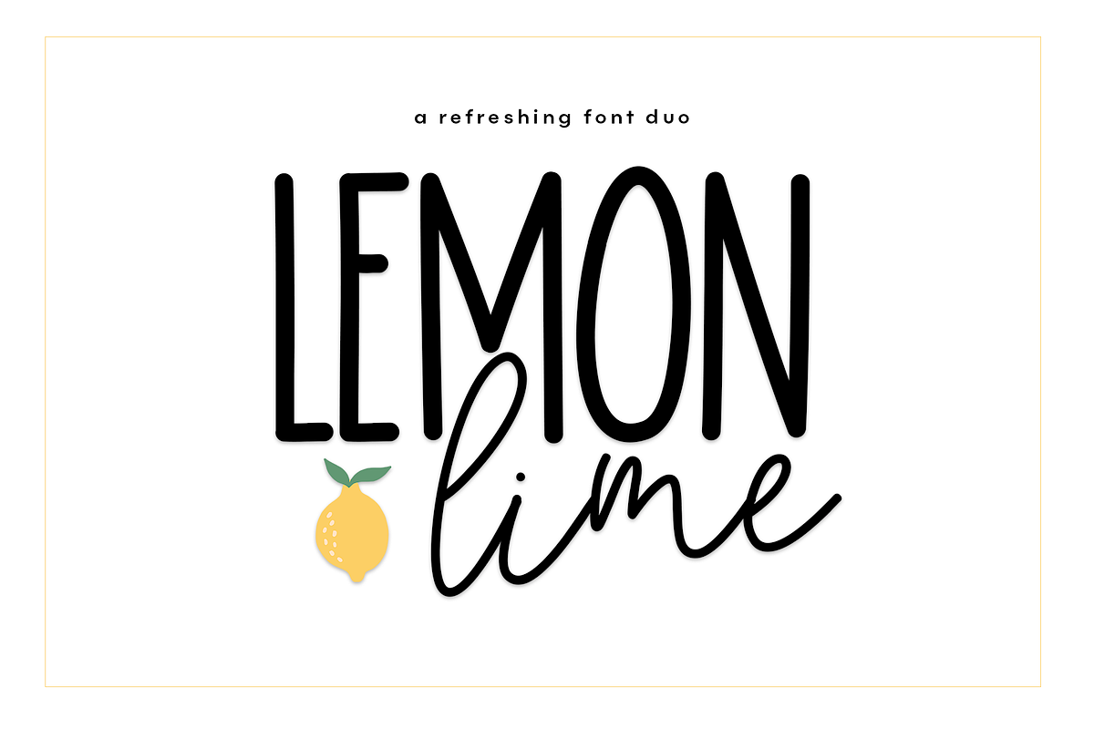Lemon Lime - A Handwritten Font Duo in Script Fonts - product preview 8