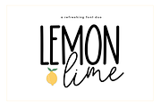 Lemon Lime - A Handwritten Font Duo