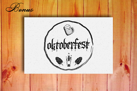 Oktoberfest set badges in Objects - product preview 3