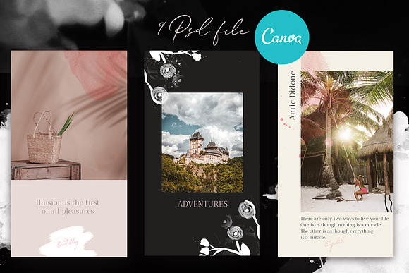 Instagram Stories & Post in Canva in Instagram Templates - product preview 5