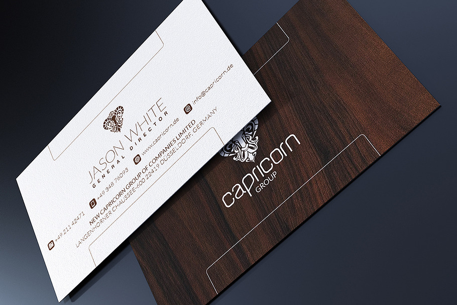 Wood Business Card in Business Card Templates - product preview 8