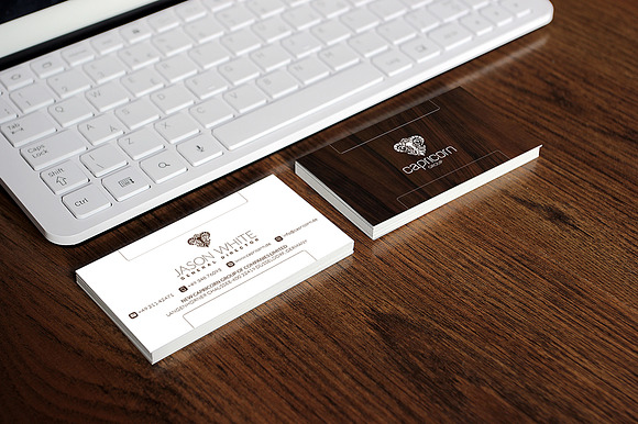 Wood Business Card in Business Card Templates - product preview 1