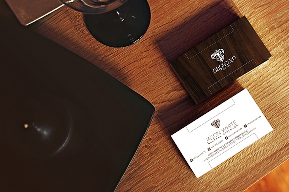 Wood Business Card in Business Card Templates - product preview 2