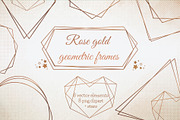 Rose Gold geometric frames