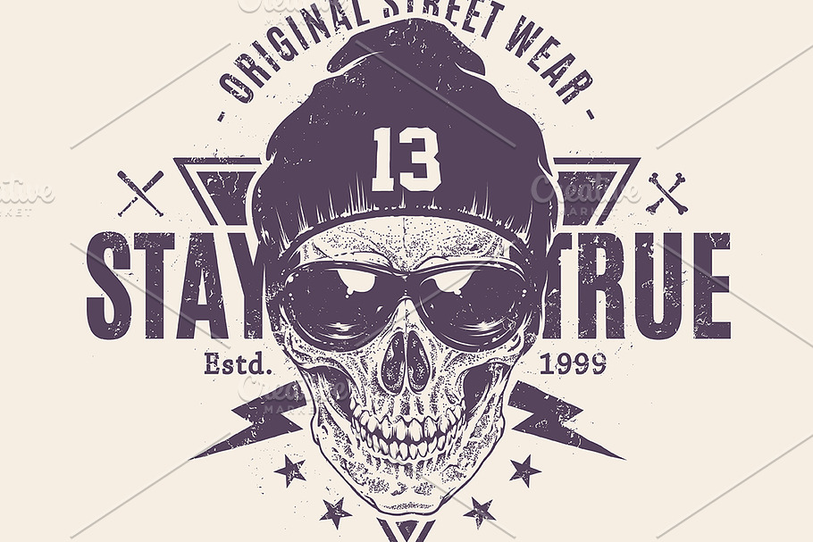 Stay True | Print with Skull