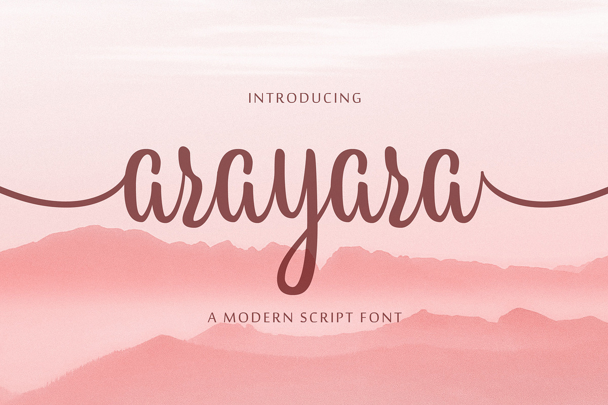 Arayara Script Font in Script Fonts - product preview 8
