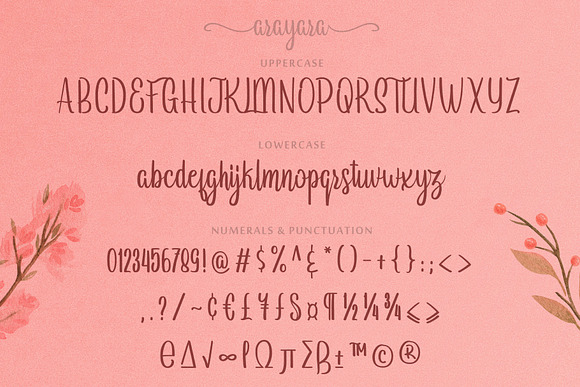 Arayara Script Font in Script Fonts - product preview 4