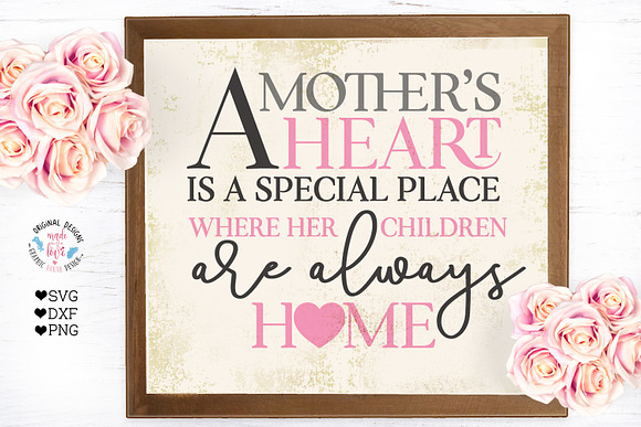 A mother's Heart - Mother's Day SVG in Illustrations - product preview 1