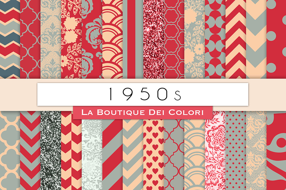 1950s Digital Papers in Patterns - product preview 8