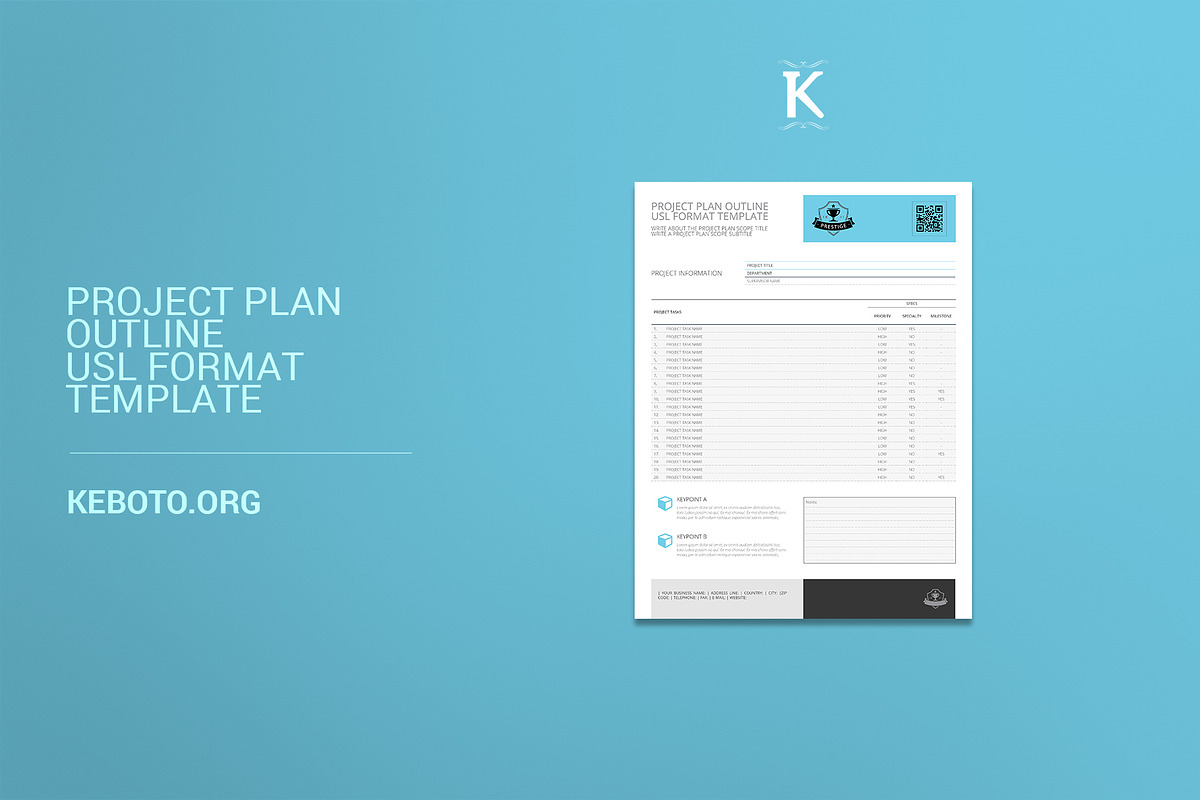Project Plan Outline USL Format in Templates - product preview 8