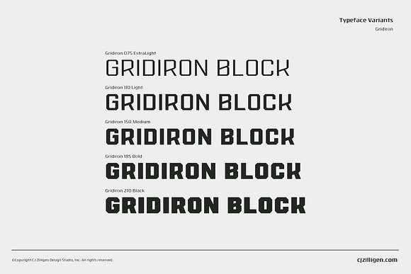 Gridiron Block in Block Fonts - product preview 2