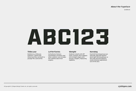 Gridiron Block in Block Fonts - product preview 7
