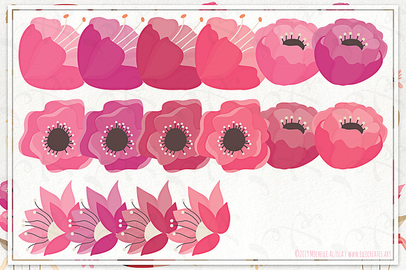 Springtime 03 - Red and Pink Vector in Illustrations - product preview 3