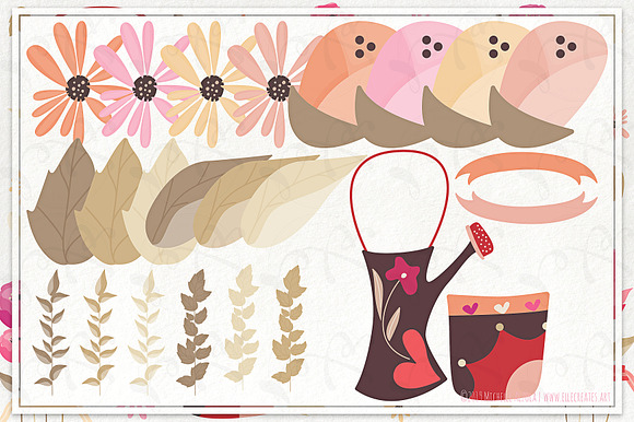 Springtime 03 - Red and Pink Vector in Illustrations - product preview 4
