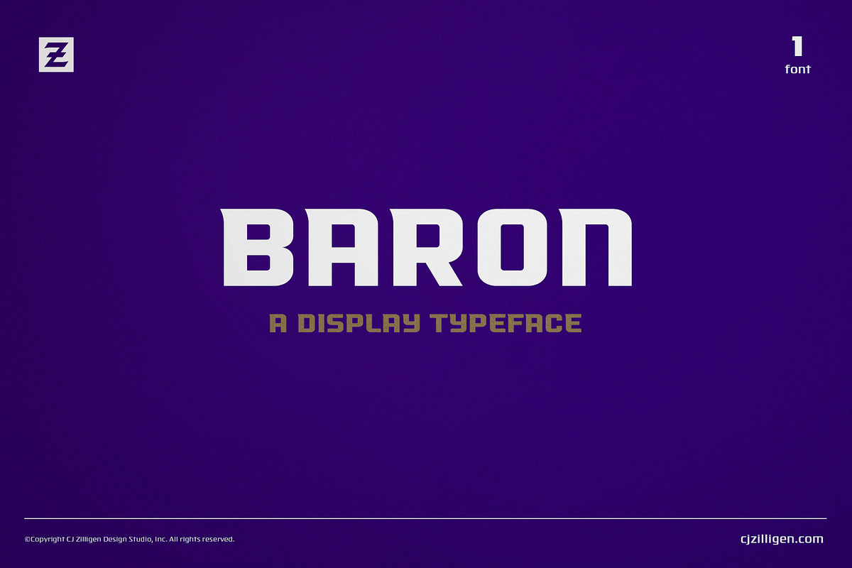 Baron in Professional Fonts - product preview 8