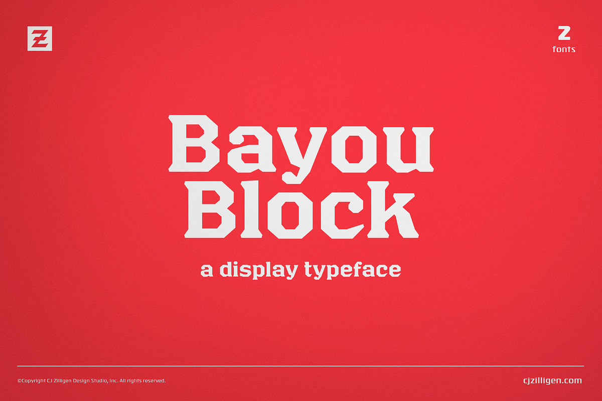 Bayou Block in Block Fonts - product preview 8