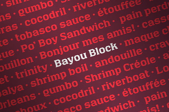 Bayou Block in Block Fonts - product preview 1