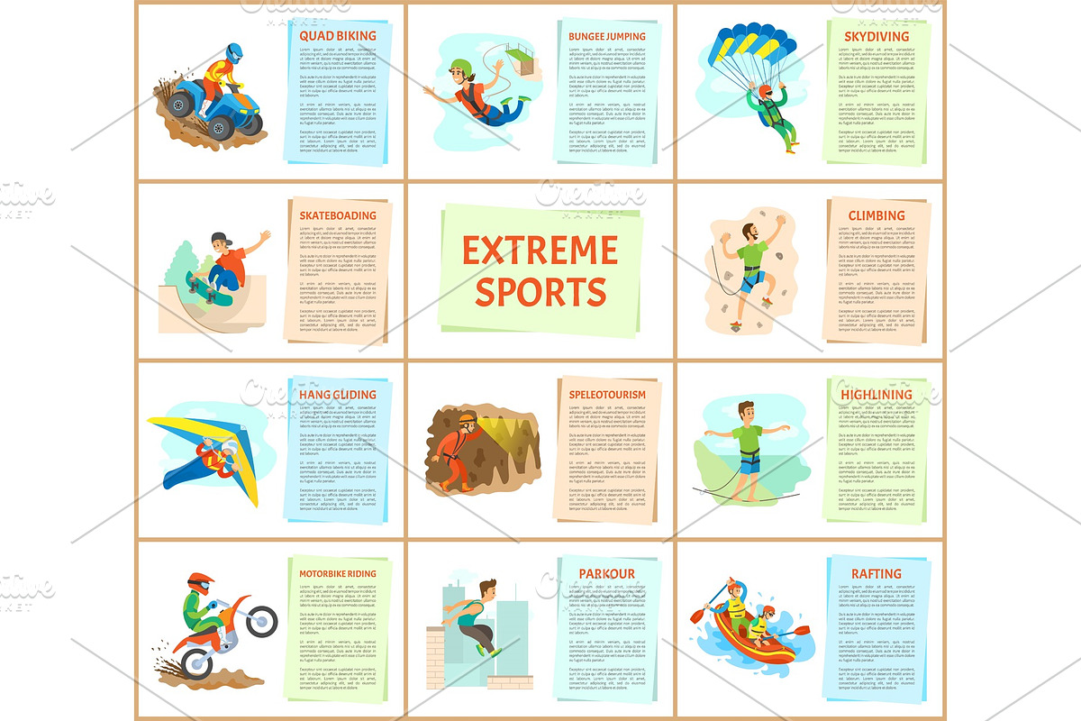 Extreme Sports Skydiving and in Illustrations - product preview 8