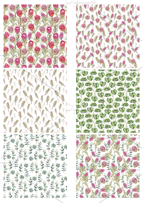 Tropical seamless patterns in Patterns - product preview 1