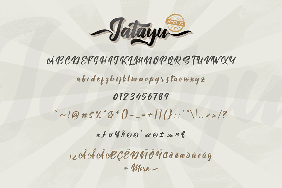 Jatayu Layered Script Font in Script Fonts - product preview 7