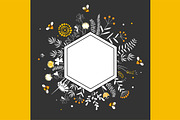 Stylish Hexagon Frame for Honey