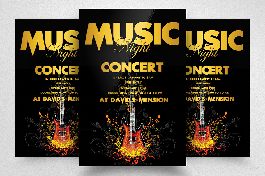 Music Concert Flyer Template