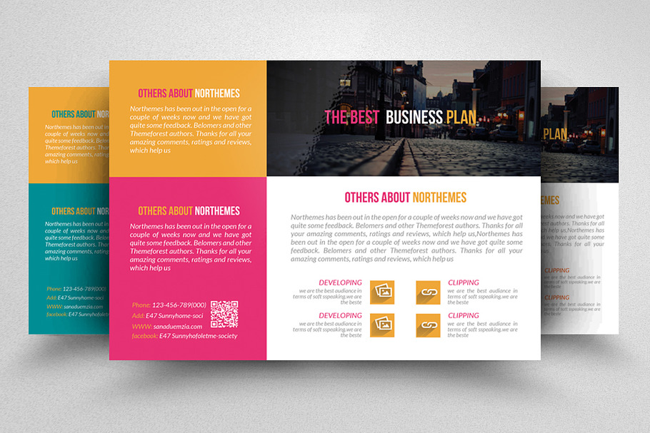 Business Horizontal Flyer Template in Flyer Templates - product preview 8