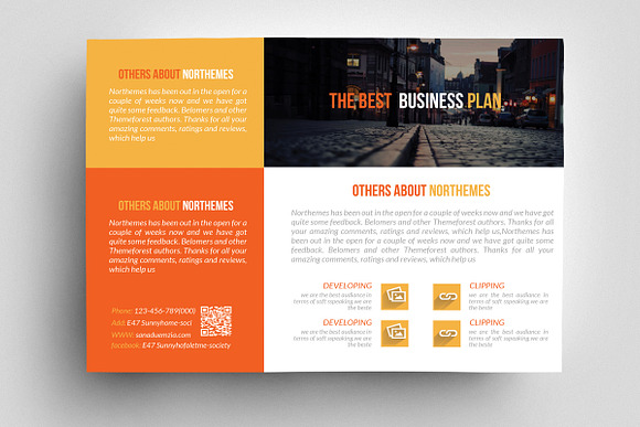 Business Horizontal Flyer Template in Flyer Templates - product preview 2