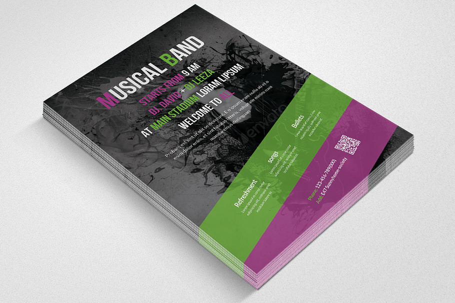 Music Concert Flyer in Flyer Templates - product preview 8