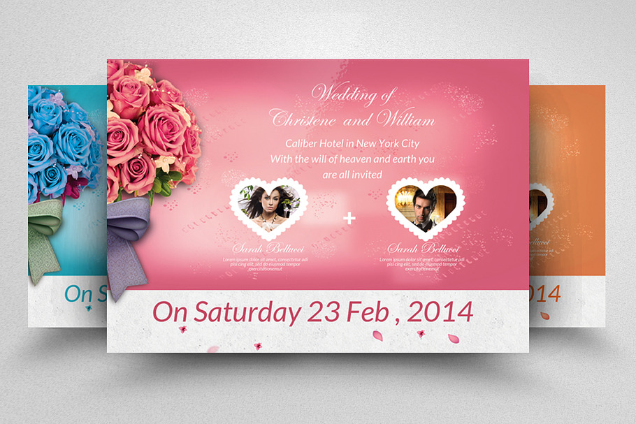 Wedding Horizontal Flyer Template in Flyer Templates - product preview 8