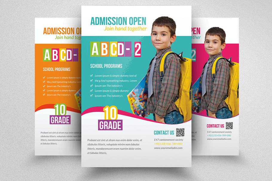 Admission Open Flyer Template in Flyer Templates - product preview 8