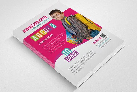 Admission Open Flyer Template in Flyer Templates - product preview 1