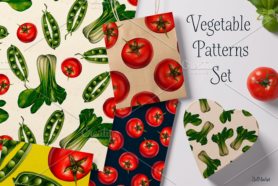 Vegetable Patterns Set in Patterns - product preview 8