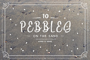 10 Pebbles on the Sand Backgrounds
