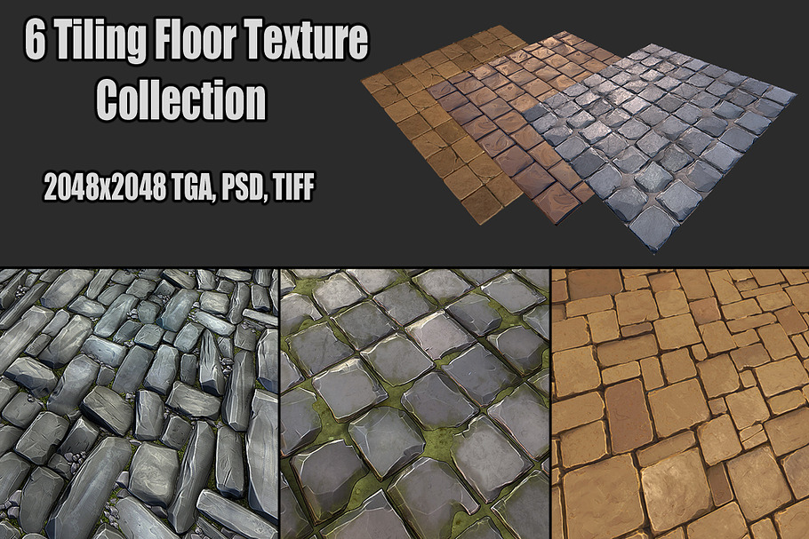 Tiling Stone Floor Collection in Textures & Materials - product preview 8