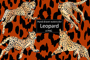 Watercolor Leopard.
