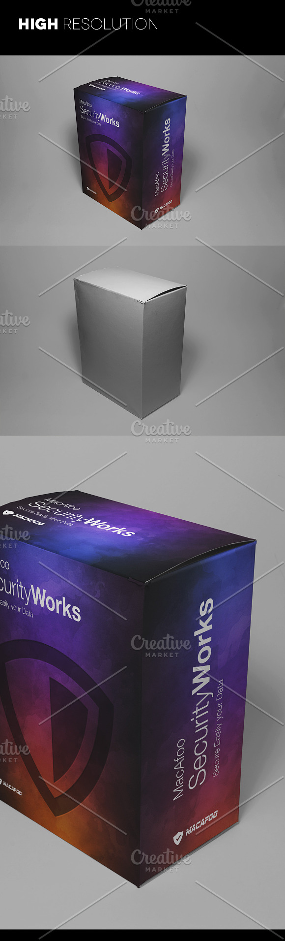 Software or Product Box Mockups in Product Mockups - product preview 4
