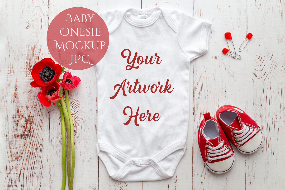 Babygrow Onesie Mockup JPG in Product Mockups - product preview 8