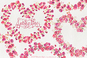 Springtime 03 - Red and Pink Wreaths