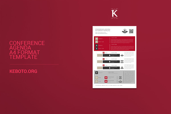 Conference Agenda A4 Format