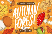 Autumn Forest Elements Collection